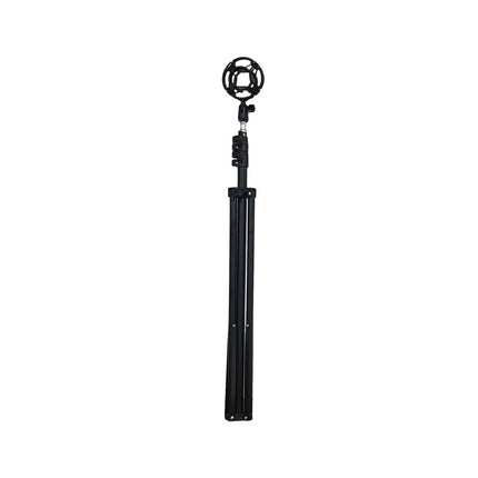 Adjustable Foldable Terahertz Blower Stand with 360° Rotating Stainless Steel Floor Holder – Black
