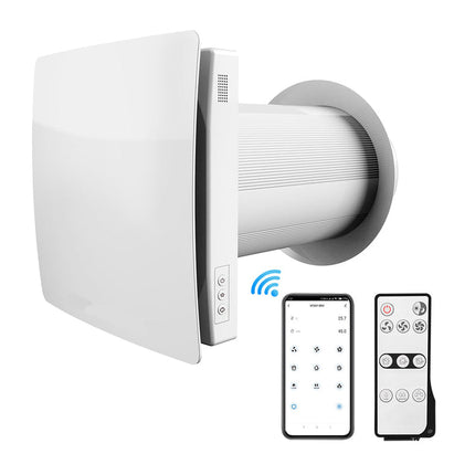 Wall Mounted Heat Recovery Ventilation Unit for Single Room, 60m³/h Airflow