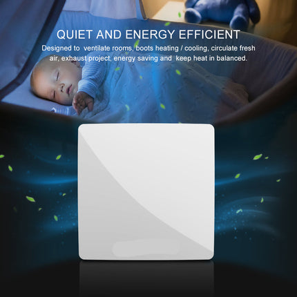 Wall-Mounted Heat Recovery Ventilation Unit 60m³/h for Single Rooms and Apartments