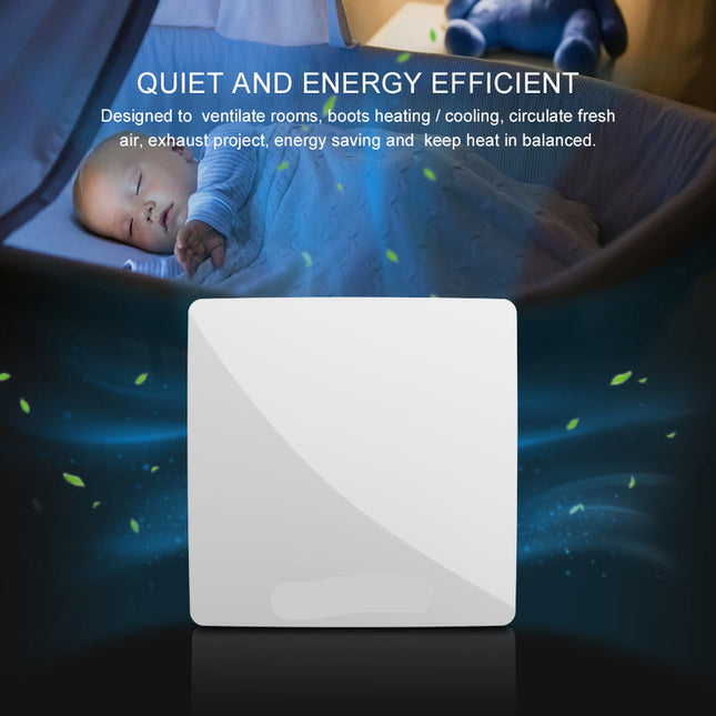 Wall-Mounted Heat Recovery Ventilation Unit 60m³/h for Single Rooms and Apartments