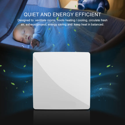 Wall Mounted Heat Recovery Ventilation Unit for Single Room, 60m³/h Airflow