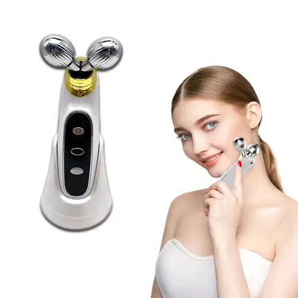 Rechargeable 3D Y-Type Electric Roller Massager with Stand – Lifting & Firming Care Device