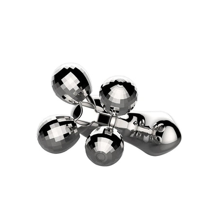 Facial 4-Roller Microcurrent Massager for Skin Firming and Rejuvenation