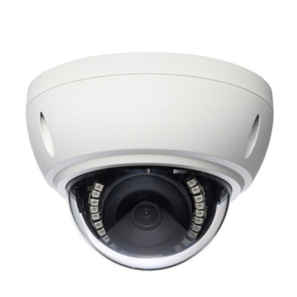 Weatherproof 4K Dome Security Camera with Human and Face Detection – White