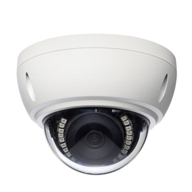 Weatherproof 4K Dome Security Camera with Human and Face Detection – White
