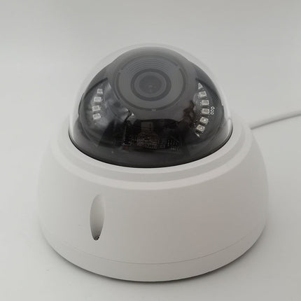 Weatherproof 4K Dome Security Camera with Human and Face Detection – White
