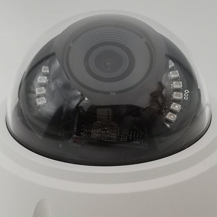 Weatherproof 4K Dome Security Camera with Human and Face Detection – White