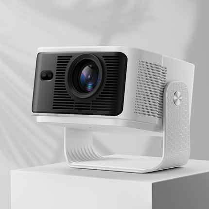 Full HD 1080p Android Projector 650 ANSI Brightness WiFi 6 & Bluetooth 5.4 White