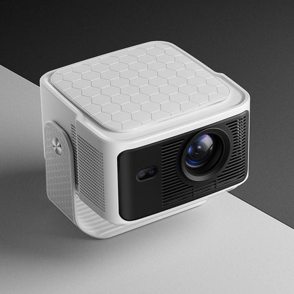 Full HD 1080p Android Projector 650 ANSI Brightness WiFi 6 & Bluetooth 5.4 White