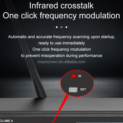Dual Wireless Microphone System with Receiver – 80m Range, Adjustable Frequency, Clear Audio