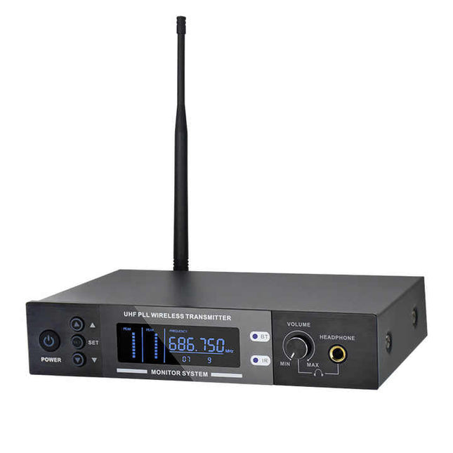 UHF Wireless Lavalier Microphone System with Beltpack Transmitter and Earphone – 150m Range