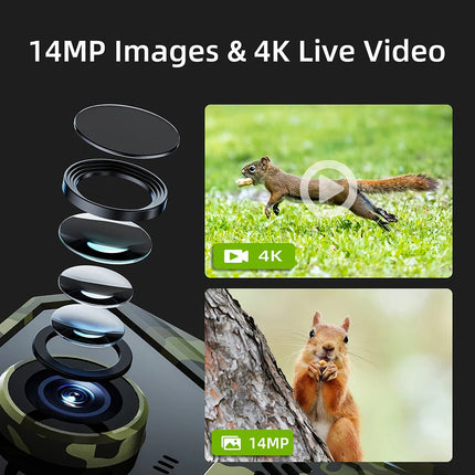 Waterproof 4G Trail Camera Wide Angle 140 Degree Lens Night Vision