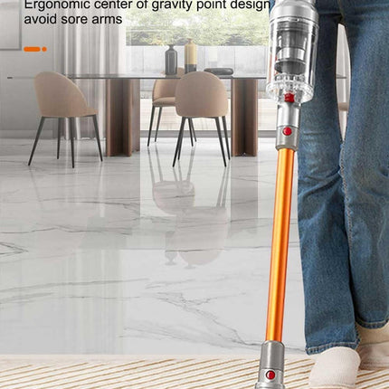 High-Power Cordless Stick Vacuum Cleaner with Touch Control, LED Floor Light, 0.8L Dust Tank, and HEPA Filtration