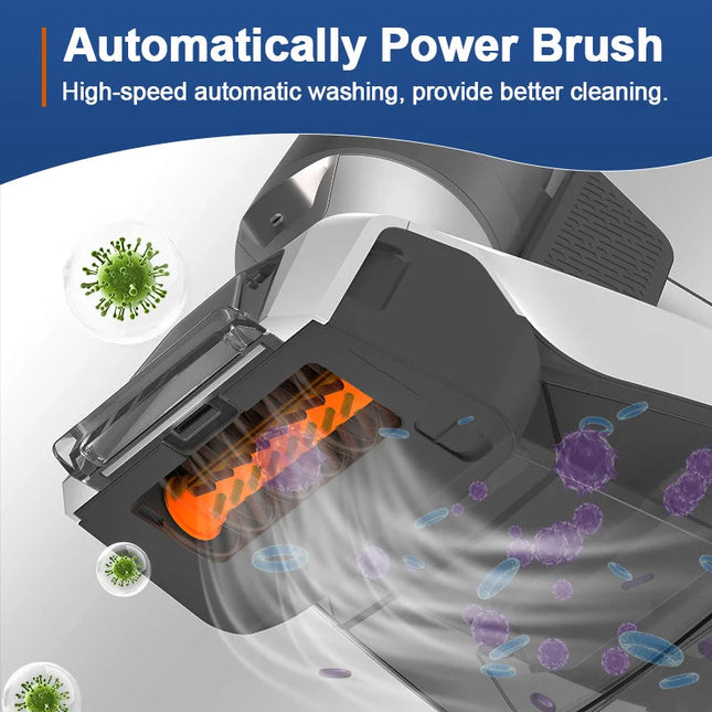 Cordless Handheld Wet & Dry Carpet and Upholstery Spot Cleaner with Roller Brush