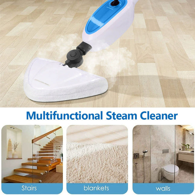 Electric 11-in-1 Steam Mop with Detachable Handheld Steamer – Deep Floor & Home Cleaning