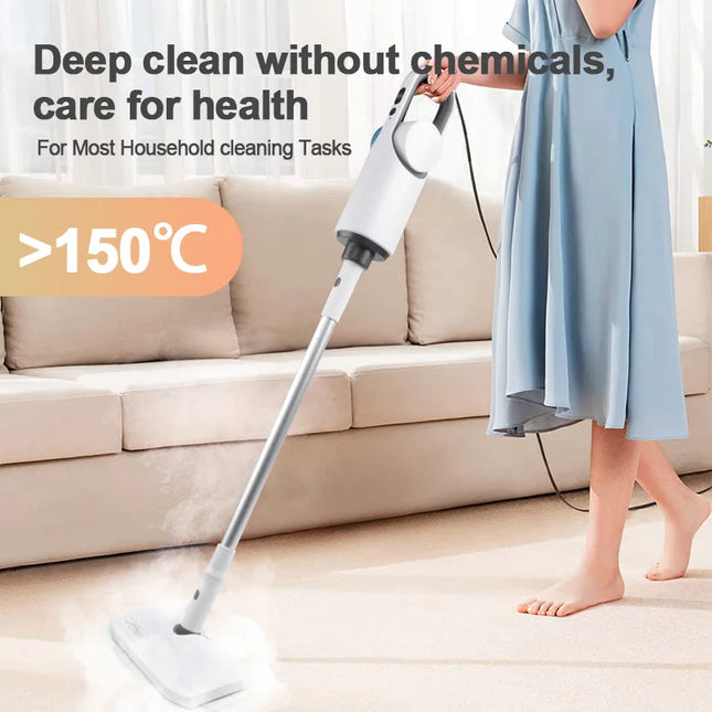 Multi-Surface Steam Cleaner with Detachable Hand Unit – 1500W High-Heat Floor & Home Sanitizing System