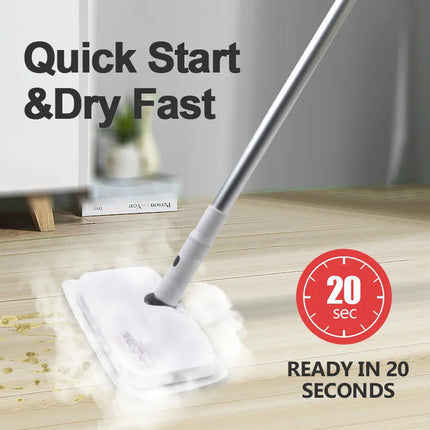2-in-1 Steam Mop & Handheld Steamer – Powerful High-Temperature Cleaning for Floors, Furniture & Surfaces