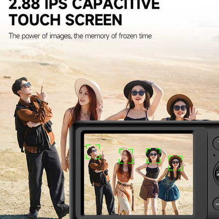 Portable 4K Smart Camera with Touch Display, WiFi Sharing & Advanced Zoom