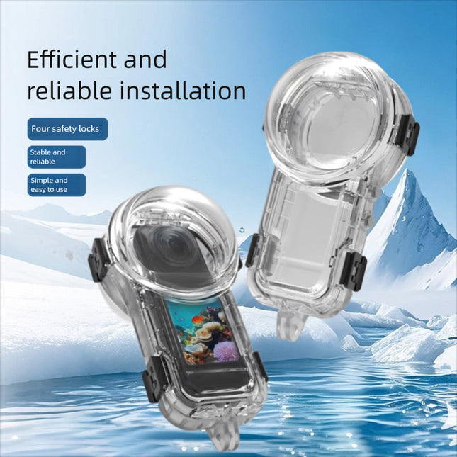 Professional Underwater Protection Case for X5 – Crystal Clear Lens, 60m Deep Dive Ready