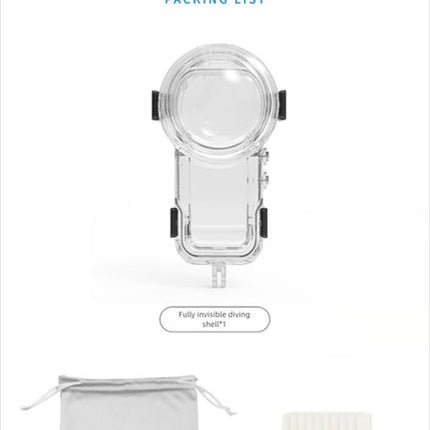 Professional Underwater Protection Case for X5 – Crystal Clear Lens, 60m Deep Dive Ready