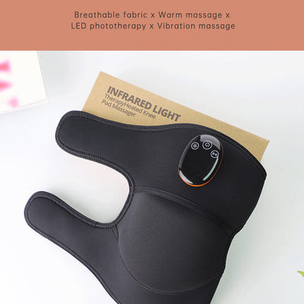 Cordless Heated Knee Pad with LED Therapy and Adjustable Vibration Massage