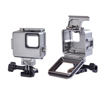Mini Black Waterproof Housing 80m Diving Cover with Tempered Glass