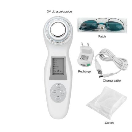 3MHz Facial Ultrasound Massager for Skin Tightening Slimming Face and Eye Bag Reduction