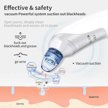 Electric Pore Vacuum Cleaner with Custom Suction Control and USB Rechargeable Design