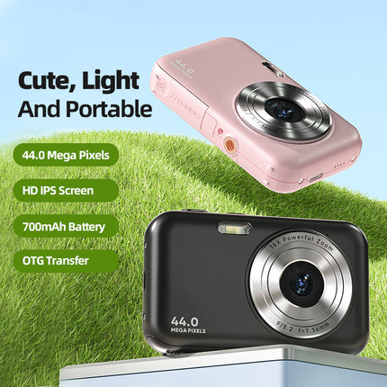 Lightweight 5MP Digital Camera with Full HD 1080P Recording & Extended Battery Performance – Black