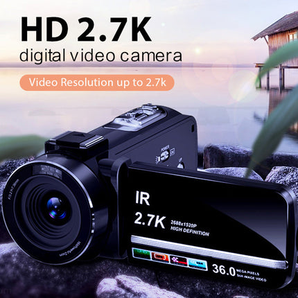 Compact HD Digital Camera with Flip Display, Full HD Video Capture – Black
