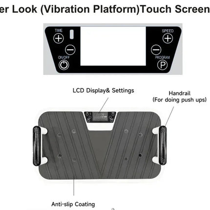 Portable Vertical Vibration Plate Exercise Machine for Full-Body Toning and Fat Loss