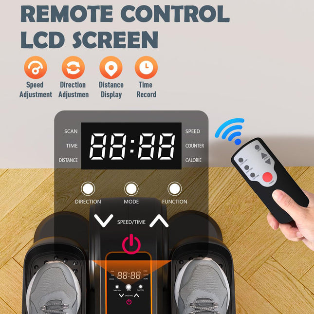 Compact Under-Desk Fitness Elliptical Quiet Low-Impact Leg and Foot Pedal Exerciser