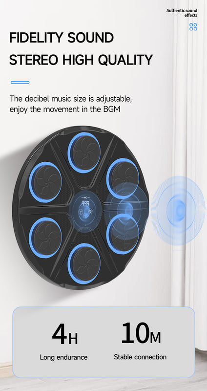 Smart Punching Training Wall Panel, Reaction Speed Exercise, Portable
