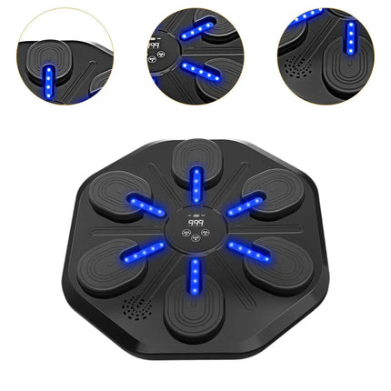 Portable Smart Boxing Trainer with Touch Control, LED Feedback, and 4-Hour Battery for Home Workouts