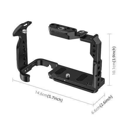 Portable FX2 Camera Cage – CNC Machined Aluminium, Compact 146×66×101mm