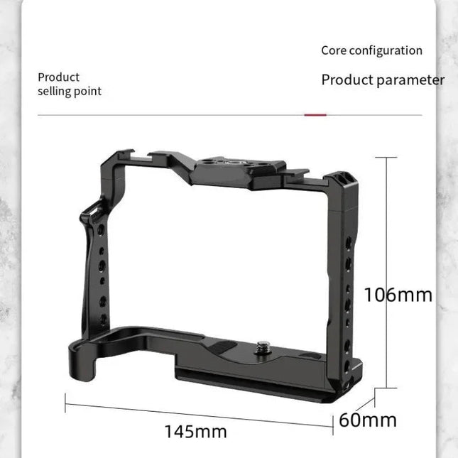 Universal Aluminum Camera Cage – CNC Machined, Lightweight Camera Rig with Accessory Mounts