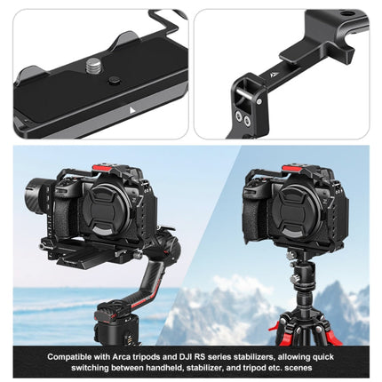 Lightweight Aluminum Camera Cage with Multiple Accessory Mounts for DSLR & Mirrorless Cameras