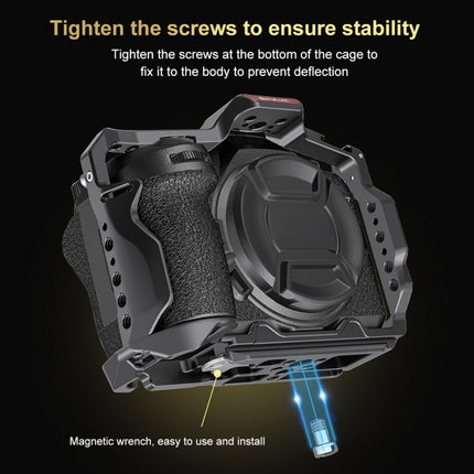 Lightweight Aluminum Camera Cage with Multiple Accessory Mounts for DSLR & Mirrorless Cameras