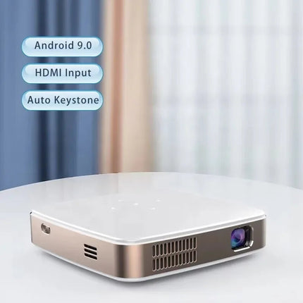 Portable Smart Projector with Built-in Battery, Speaker & Device Mirroring
