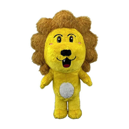 Inflatable Lion Mascot Costume Plush Material Easy Wear Suit for Parties and Festivals