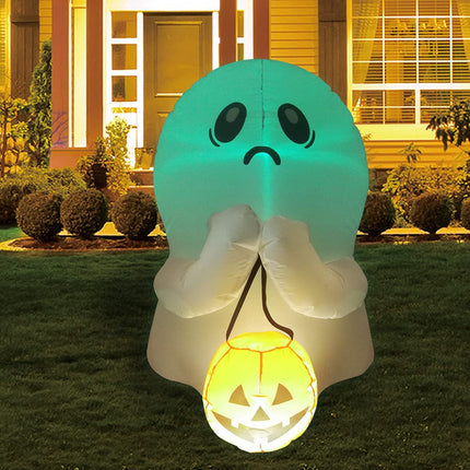 Outdoor LED Inflatable Decoration with White & Flame Lighting 3m Power Cord