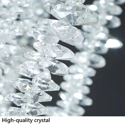Luxury Crystal & Glass Ceiling Chandelier – Modern Decorative Lighting for Living Room, Dining Area & Lobby