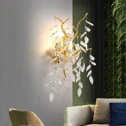Gold Oxide Aluminum Wall Light, Modern Decorative Wall Lamp, L450 x H250mm