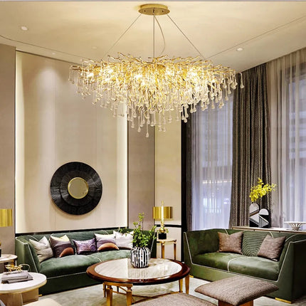 Modern Round LED Pendant Ceiling Light Indoor Decorative Hanging Lamp for Living Room & Bedroom