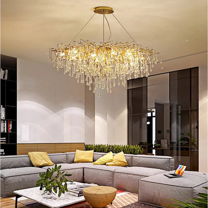 Modern Round LED Pendant Ceiling Light Indoor Decorative Hanging Lamp for Living Room & Bedroom