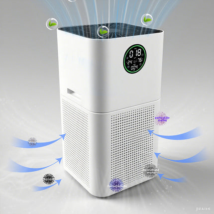 Smart WiFi Air Purifier with UV & Ion Technology, Sleep Mode, Quiet 55dB Operation, 580m³/h CADR