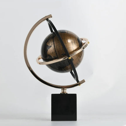 Elegant Blue Globe for Home Office Desk Decoration Modern Stylish Accent