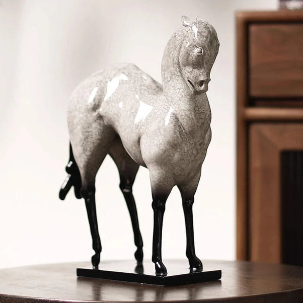 Elegant Decorative Horse Sculpture for Home, Office & Tabletop Décor