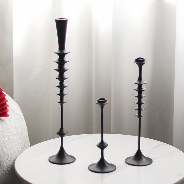 Abstract Resin Candle Holder for Modern Interiors – Sculptural Home Accent