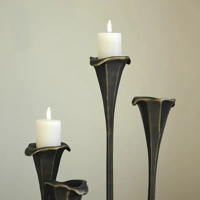 Nordic Metal Candle Holder – Rustic Vintage Home & Showroom Decoration